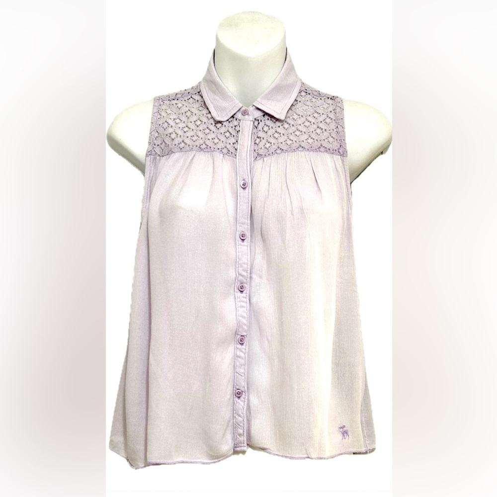 Abercrombie Kids XL lace  lilac top